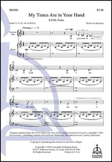 My Times Are in Your Hand SATB choral sheet music cover